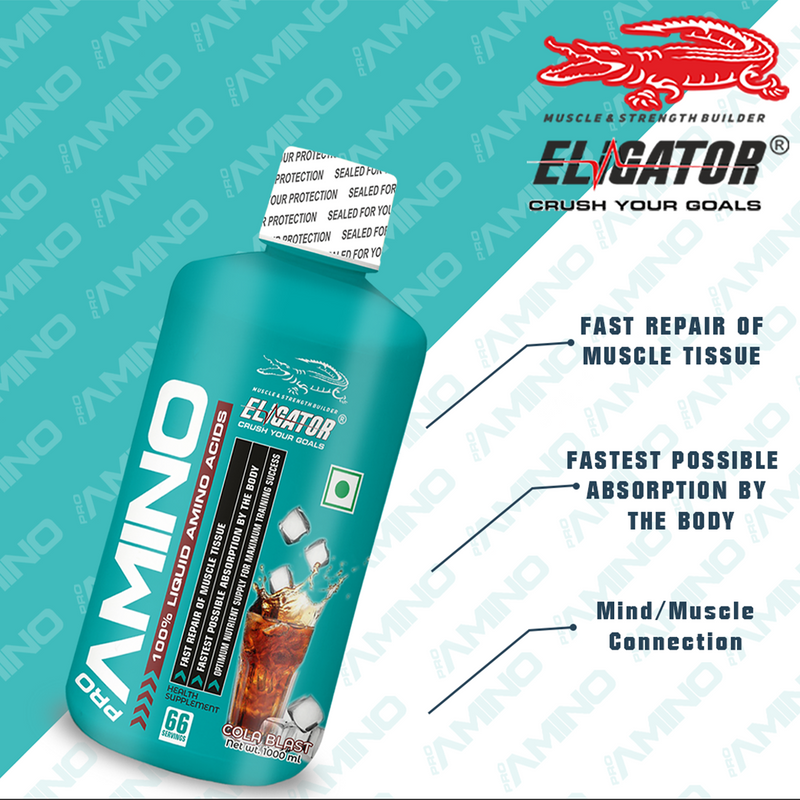 Load image into Gallery viewer, Eligator Pro Amino Liquid – 66 SERVING – Cola Blast
