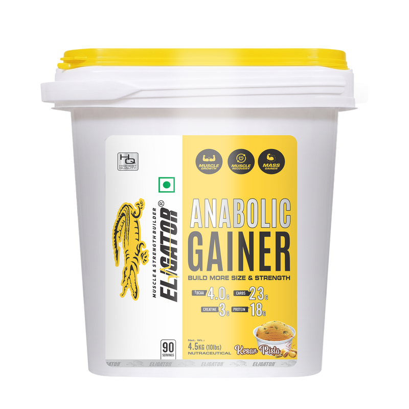 Load image into Gallery viewer, Eligator Anabolic Gainer 4.5kg with free Creatine Monohydrate - 100g