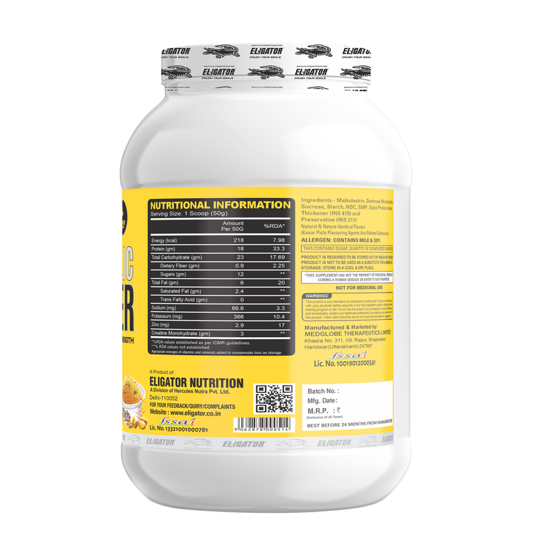 Load image into Gallery viewer, Eligator Anabolic Gainer 2.7kg with Free Creatine Monohydrate 100gm (Unflavoured)