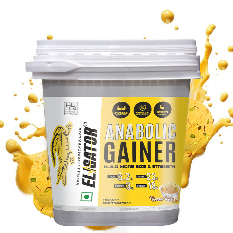 Load image into Gallery viewer, Eligator Anabolic Gainer 4.5kg with free Creatine Monohydrate - 100g