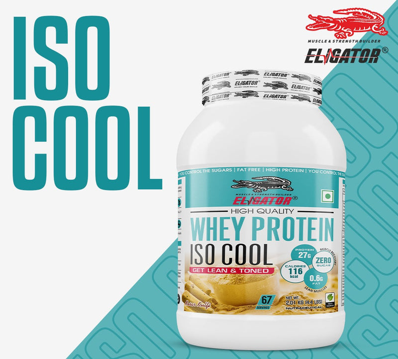 Load image into Gallery viewer, Eligator Whey Protein ISO Cool - 2kg with L-Carnitine - 30 Servings