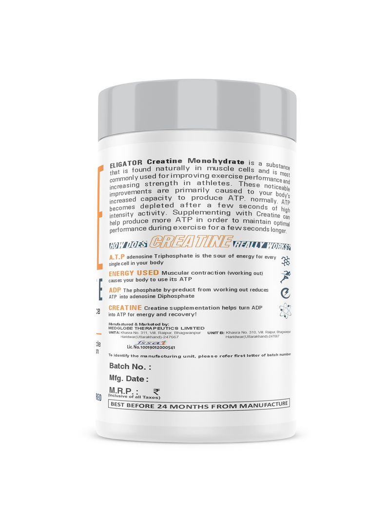 Load image into Gallery viewer, Eligator High Protein Weight Gainer 2.7Kg (6lbs) with Free Creatine Monohydrate 100gm (Unflavoured)
