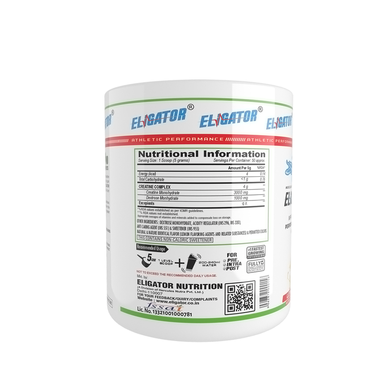 Load image into Gallery viewer, Eligator High Protein Weight Gainer 2.7Kg (6lbs) with Free Creatine Monohydrate 250gm