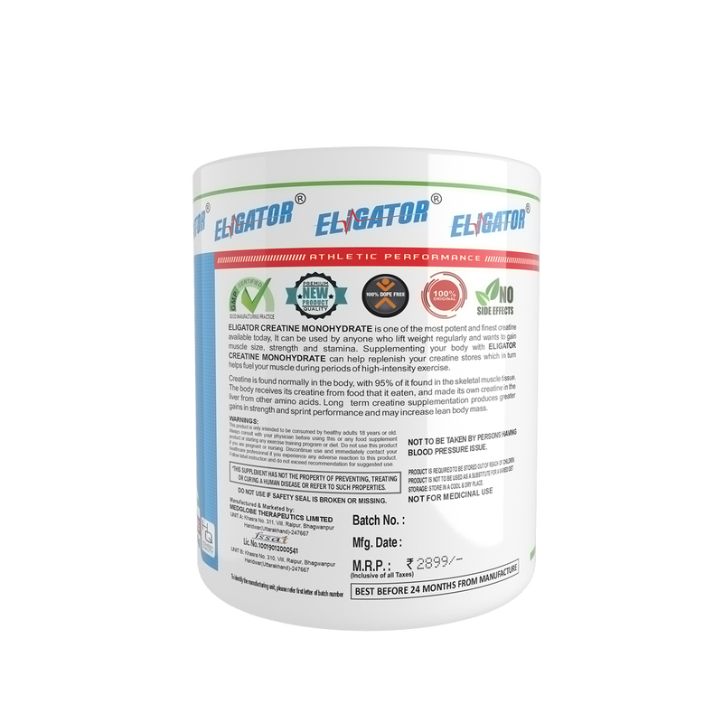 Load image into Gallery viewer, Eligator High Protein Weight Gainer 2.7Kg (6lbs) with Free Creatine Monohydrate 250gm