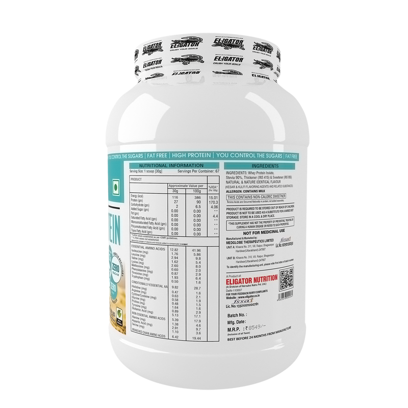 Load image into Gallery viewer, Eligator Whey Protein ISO Cool - 2kg with Free Creatine Monohydrate - 250g