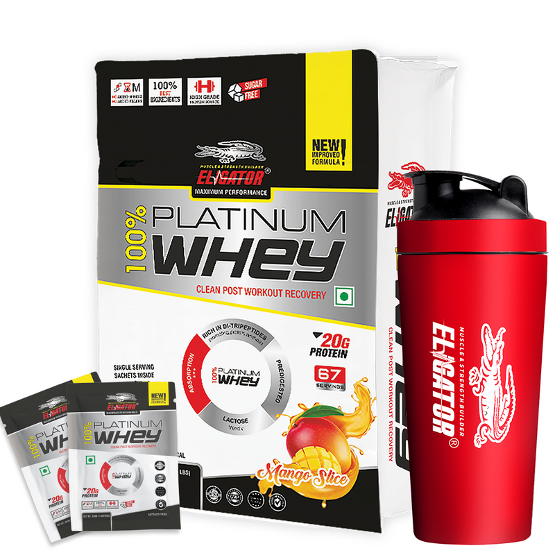 Load image into Gallery viewer, Eligator 100% Platinum Whey 2Kg (With Sachets)

