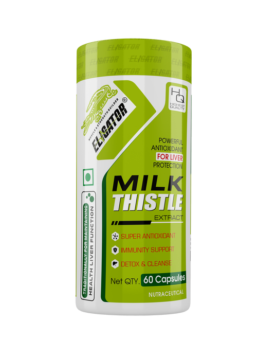 Eligator Anabolic Gainer 2lbs +Eligator Creatine Monohydrate Unflavoured 100g + Eligator Milk Thistle 60 Capsules.