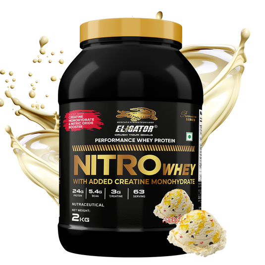 Premium Series Nitro Whey - Nitro Whey Protein With Added Creatine Monohydrate - 2kg