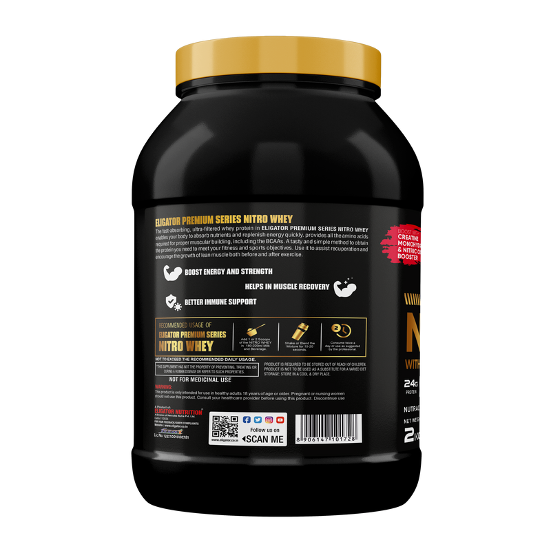 Load image into Gallery viewer, Premium Series Nitro Whey - Nitro Whey Protein With Added Creatine Monohydrate - 2kg