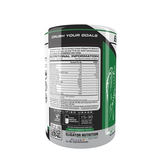 Eligator Pre Workout 40 Servings