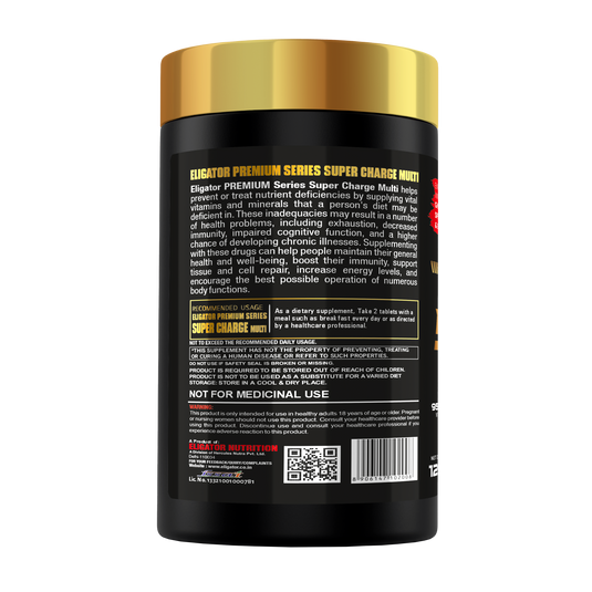 Premium Series Super Charge Multivitamin - 120 Tablets (60 Servings)