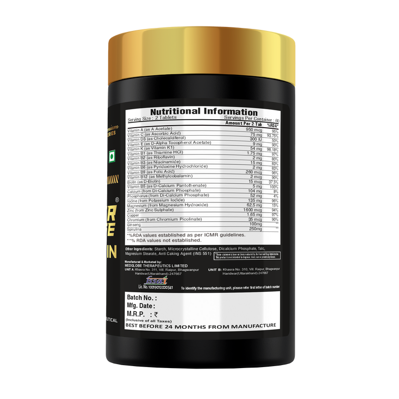 Load image into Gallery viewer, Premium Series Super Charge Multivitamin - 120 Tablets (60 Servings)