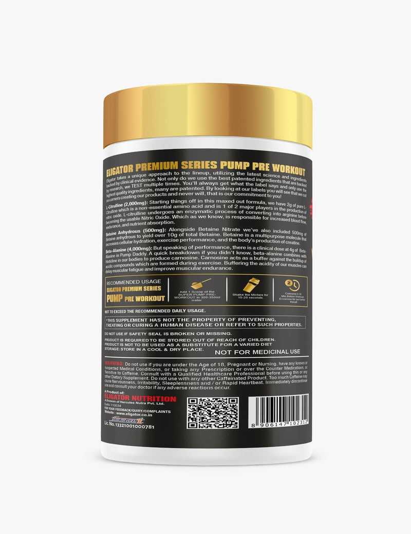 Load image into Gallery viewer, Premium Series Super Pump Pre-Workout - 400gm (40 Servings)