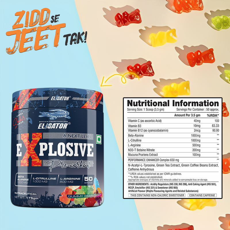 Load image into Gallery viewer, Eligator Explosive Pre Workout | 50 Servings