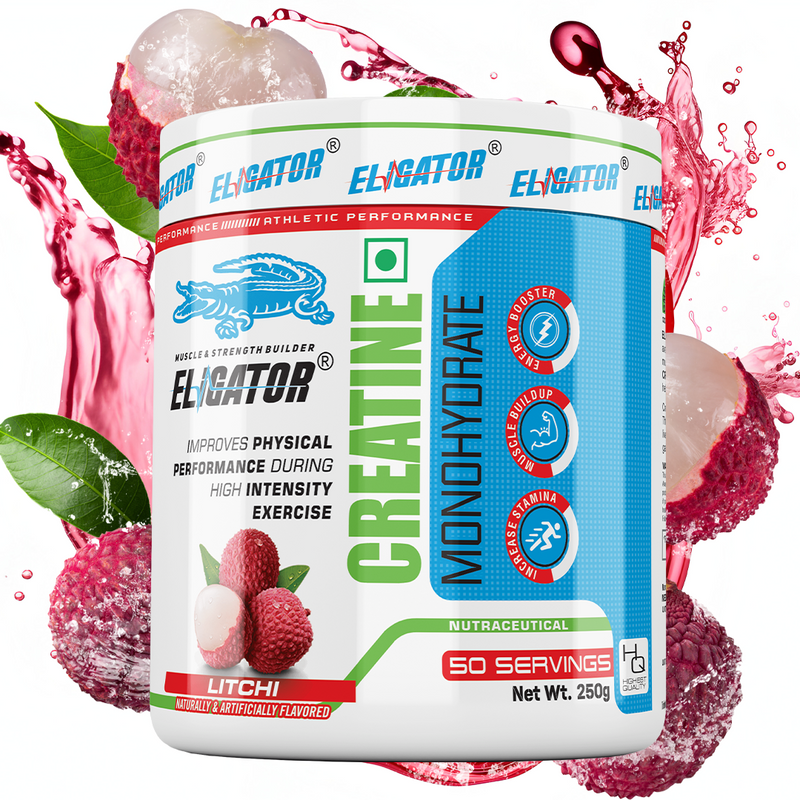 Load image into Gallery viewer, Eligator High Protein Weight Gainer 2.7Kg (6lbs) with Free Creatine Monohydrate 250gm