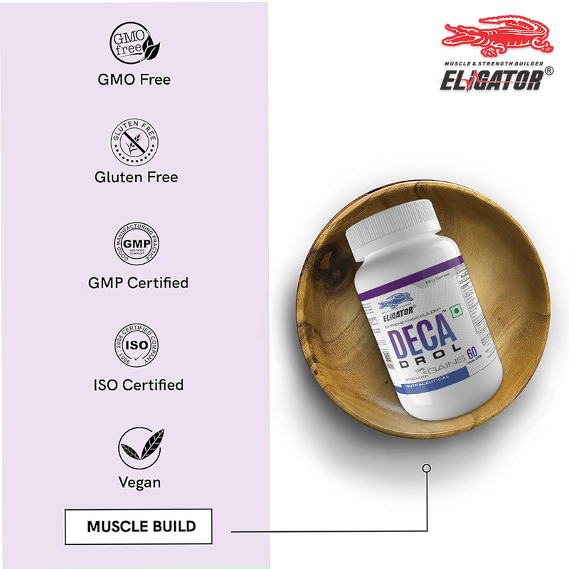 Load image into Gallery viewer, Eligator High Protein Weight Gainer 2.7Kg (6lbs) with FreeEligator Deca Drol Extreme Mass Builder 60 Tablets
