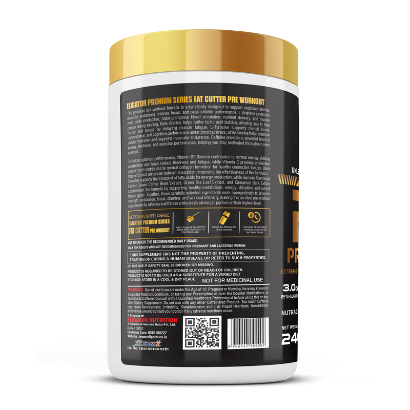 Load image into Gallery viewer, Premium Series Eligator FAT Cutter Pre-Workout | 30 Servings | 240g