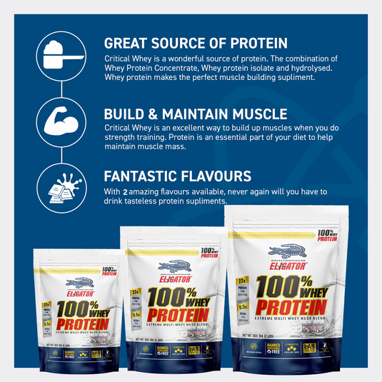 Eligator 100% Whey Protein (900g, 2lbs)