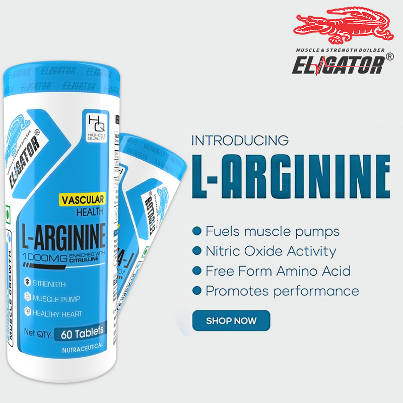 Load image into Gallery viewer, Eligator Whey Protein - 2kg with Free Creatine Monohydrate 100gm & Eligator L-Arginine 60 Tablets