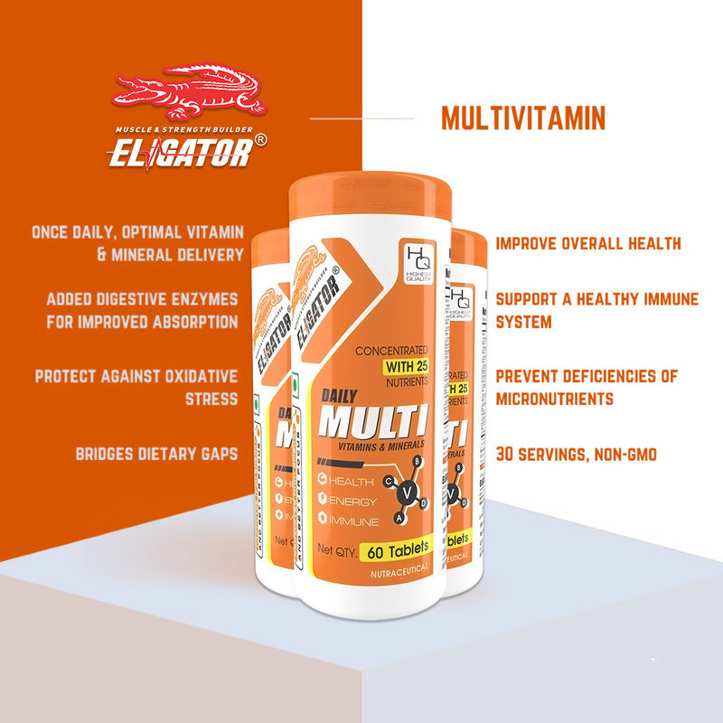Load image into Gallery viewer, Eligator Daily Multi vitamins & Minerals (60 Tablets)
