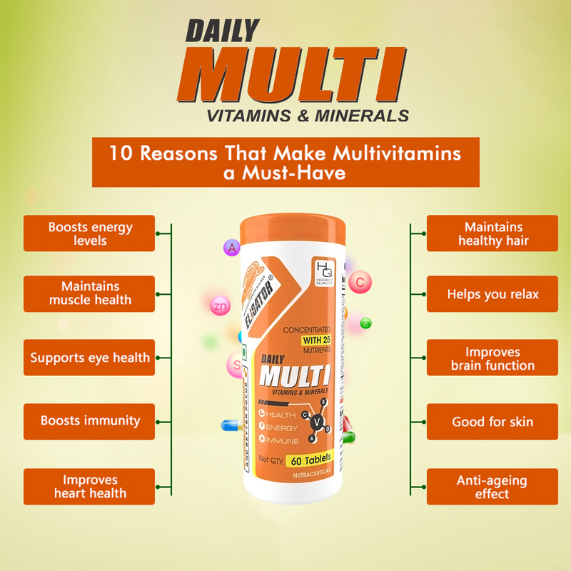 Load image into Gallery viewer, Eligator Daily Multi vitamins & Minerals (60 Tablets)