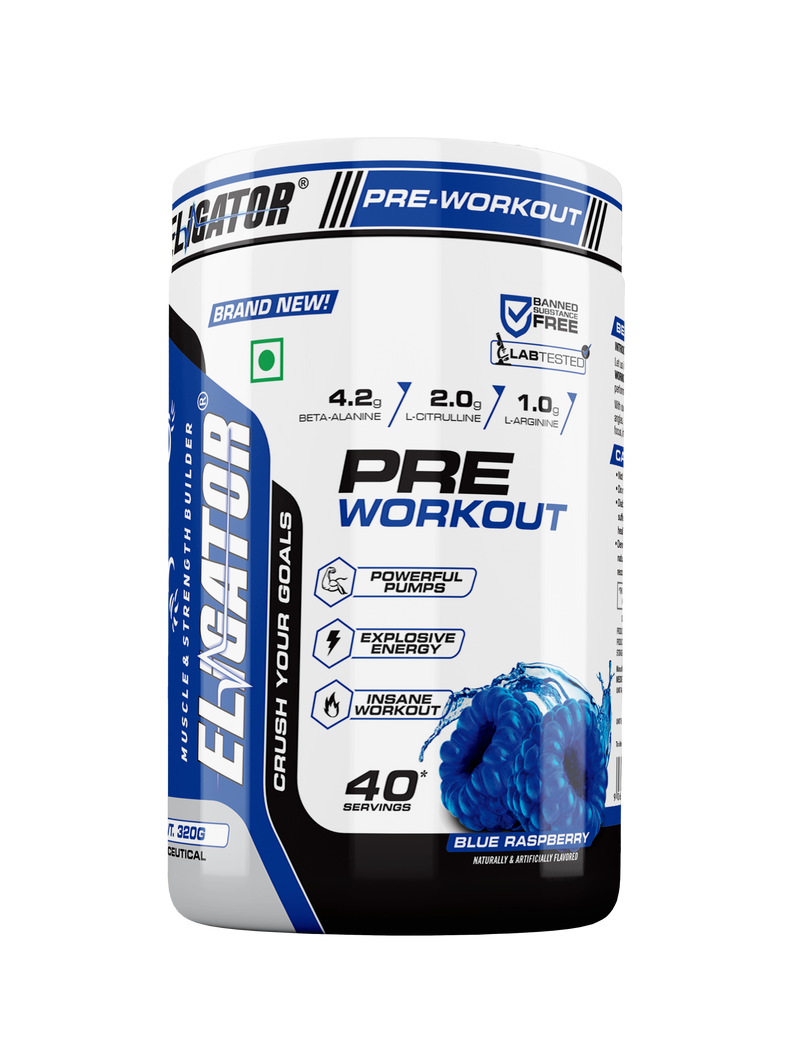 Load image into Gallery viewer, Eligator Pre Workout 40 Servings with Creatine Monohydrate 100g (Unflavoured)