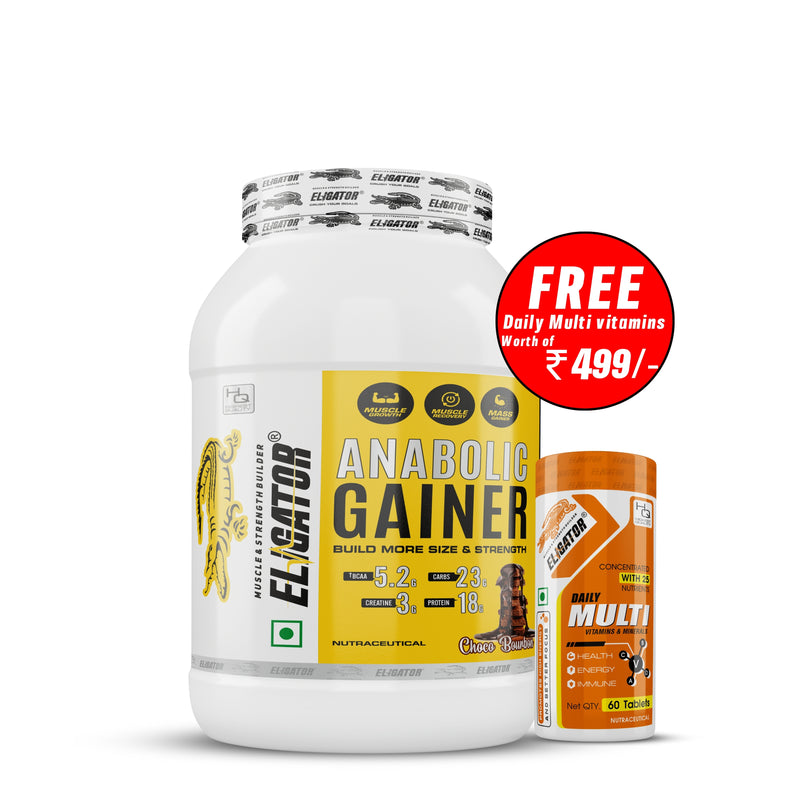 Load image into Gallery viewer, Eligator Anabolic Gainer with Free Daily Multi vitamins &amp; Minerals
