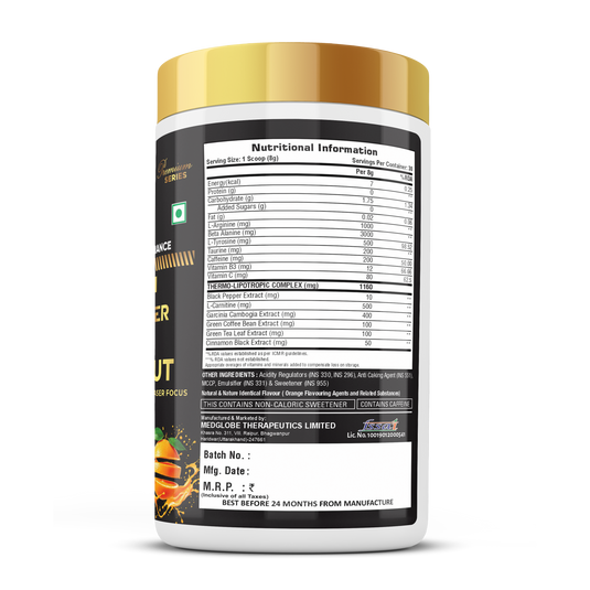 Premium Series Eligator FAT Cutter Pre-Workout | 30 Servings | 240g