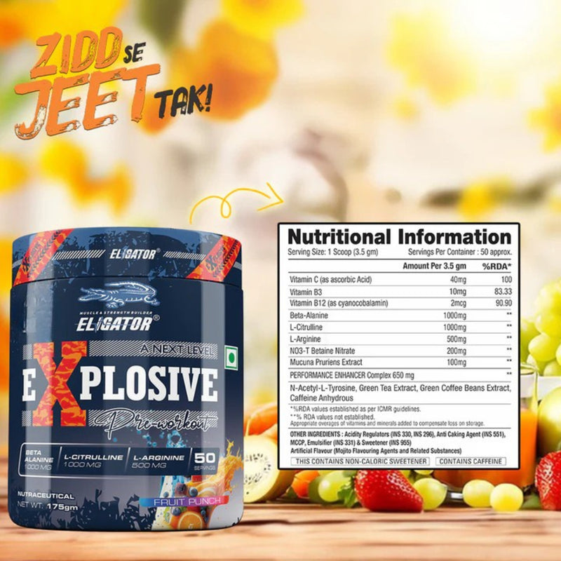 Load image into Gallery viewer, Eligator Explosive Pre Workout | 50 Servings
