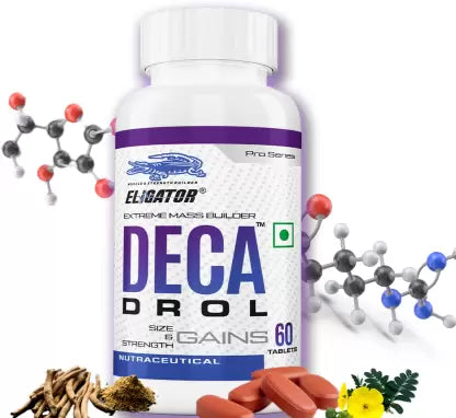 Load image into Gallery viewer, Eligator Anabolic Gainer 4.5kg and Deca Drol 60 Tablets with Free Steel Shaker
