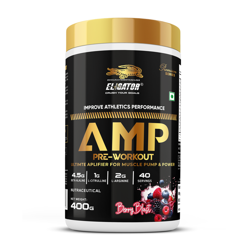 Load image into Gallery viewer, Eligator AMP Pre Workout - 400gm (40 Servings)
