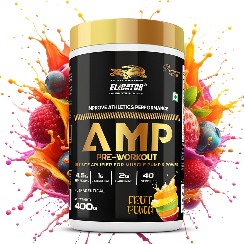 Load image into Gallery viewer, Eligator AMP Pre Workout - 400gm (40 Servings)
