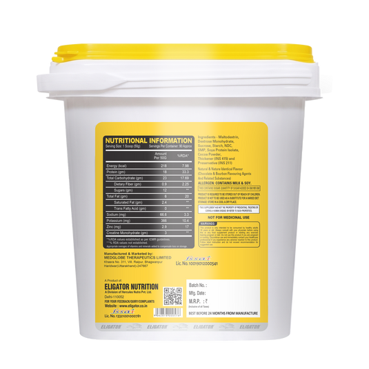Eligator Anabolic Gainer 4.5kg with free Creatine Monohydrate - 100g