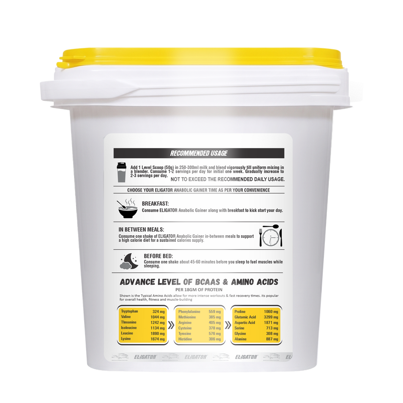 Load image into Gallery viewer, Eligator Anabolic Gainer 4.5kg with free Creatine Monohydrate - 100g
