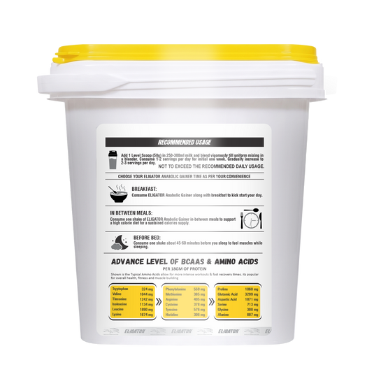 Eligator Anabolic Gainer 4.5kg with free Creatine Monohydrate - 100g