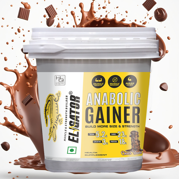 Eligator Anabolic Gainer 4.5kg and Deca Drol 60 Tablets with Free Steel Shaker