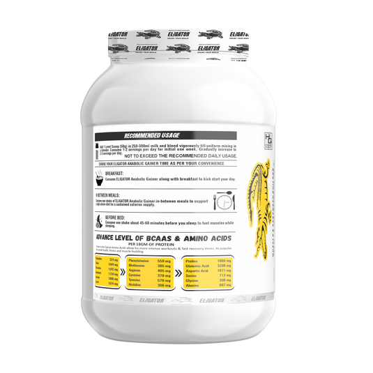 Eligator Anabolic Gainer 2.7kg with Free Creatine Monohydrate 100gm (Unflavoured)