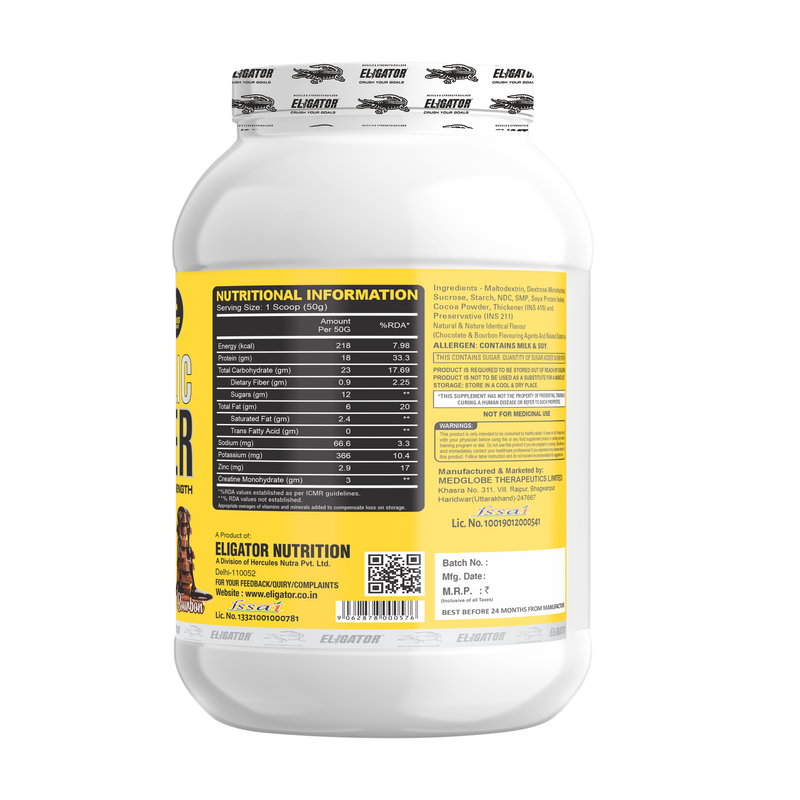 Load image into Gallery viewer, Eligator Anabolic Gainer 2.7kg with Free Creatine Monohydrate 100gm (Unflavoured)
