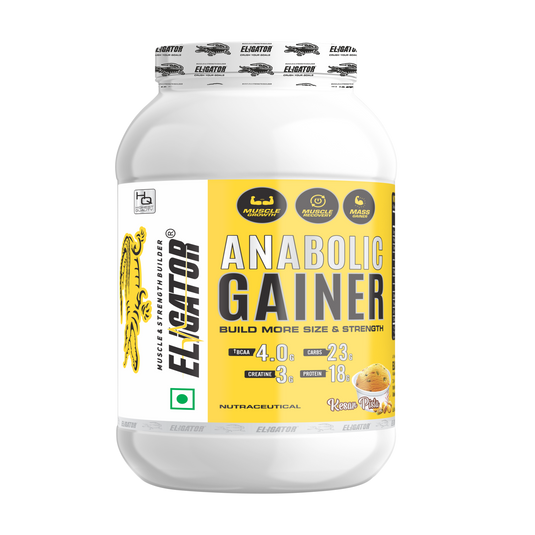 Eligator Anabolic Gainer 2.7kg with Free Creatine Monohydrate 100gm (Unflavoured)
