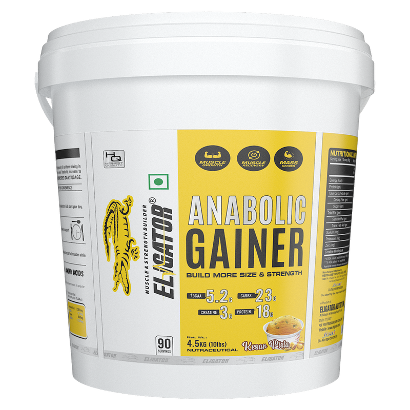 Load image into Gallery viewer, Eligator Anabolic Gainer 4.5kg and Deca Drol 60 Tablets with Free Steel Shaker
