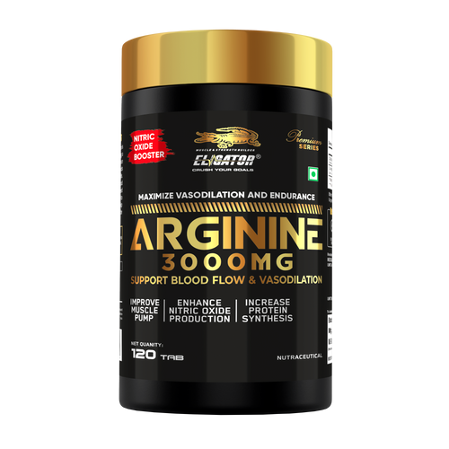 Eligator Arginine 3000 mg - 120 Tablets (60 Servings)