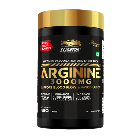 Eligator Arginine 3000 mg - 120 Tablets (60 Servings)
