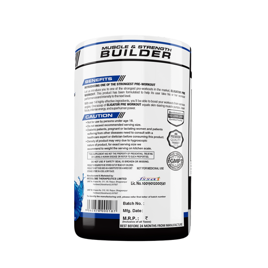 Eligator Pre Workout with Creatine Monohydrate (Unflavoured)