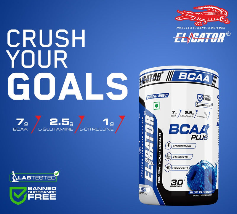 Load image into Gallery viewer, ELIGATOR BCAA PLUS 300gm, 30 Servings
