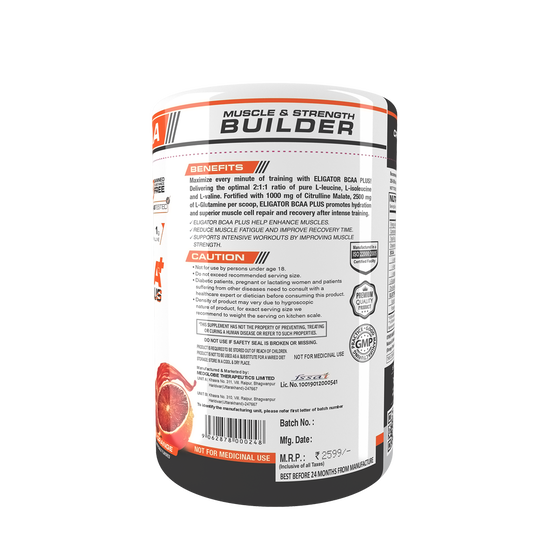 ELIGATOR BCAA PLUS 300gm, 30 Servings