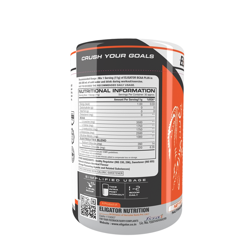 Load image into Gallery viewer, ELIGATOR BCAA PLUS 300gm, 30 Servings
