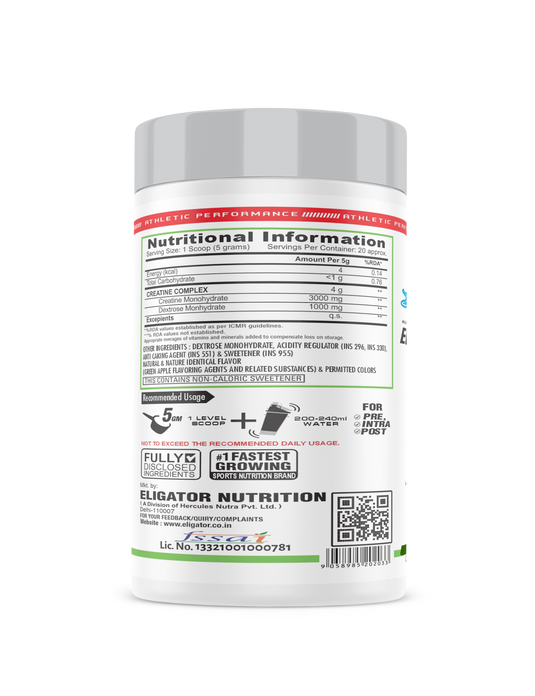 Eligator Creatine Monohydrate with Shaker