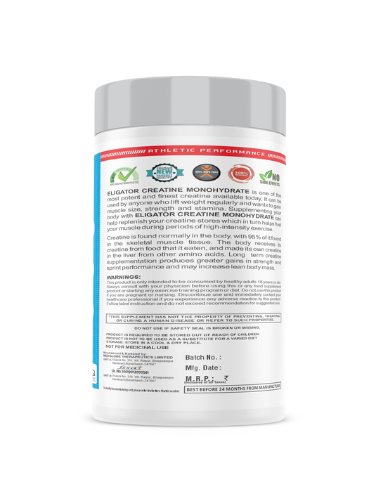 Eligator Creatine Monohydrate with Shaker