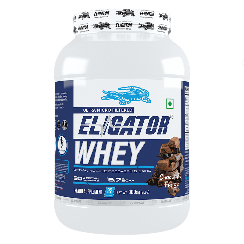 Load image into Gallery viewer, Eligator Whey Protein 2Kg | Pre-Workout - 40 Servings | Free Steel Shaker
