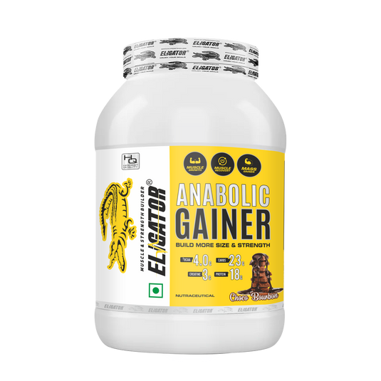 Eligator Anabolic Gainer 2.7kg with Free Creatine Monohydrate 100gm (Unflavoured)